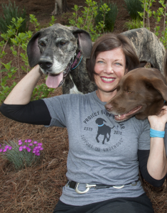 Carole Feeny & her dogs