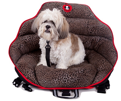 Only crash tested dog safety seat on Bark and Swagger