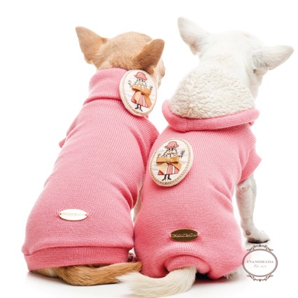Gorgeous knit dog sweater in different colors and with hood or as turtleneck