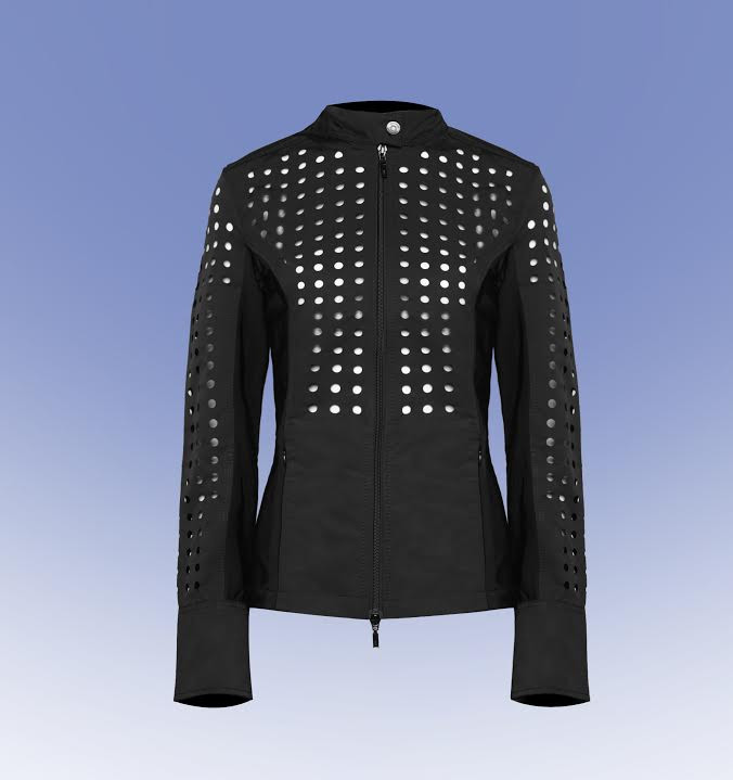 Jet Set Style with this athletic jacket for women