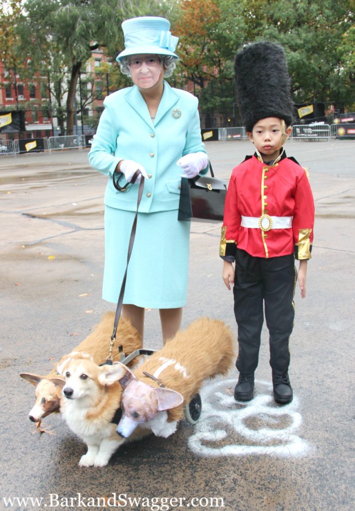 the tompkins square park dog parade is Halloween at its most creative. Queen Elizabeth and her Corgis.