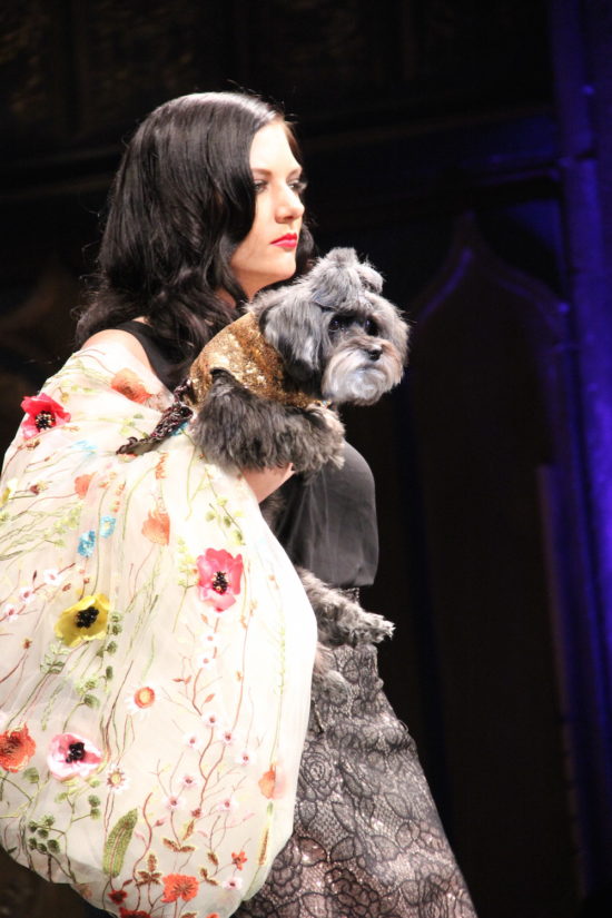The New York Fashion Week runway that's fit for the dogs. One of Anthony Rubio's human and dog designs.