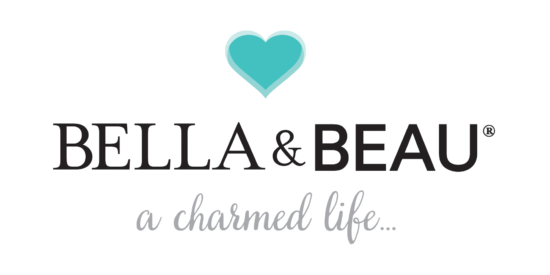 Bead charm bracelet meets dog collar made by Bella & Beau. Their logo. 