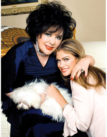 Kathy Ireland and Elizabeth Taylor-how one inspired the other on www.BarkandSwagger.com