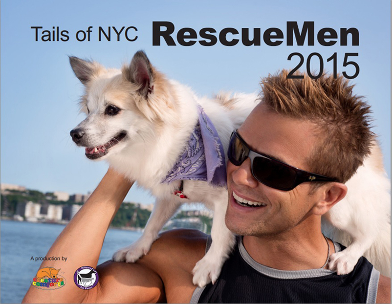 12 hunky men get together for a calendar shoot to help NYC shelter animals on BarkandSwagger.com