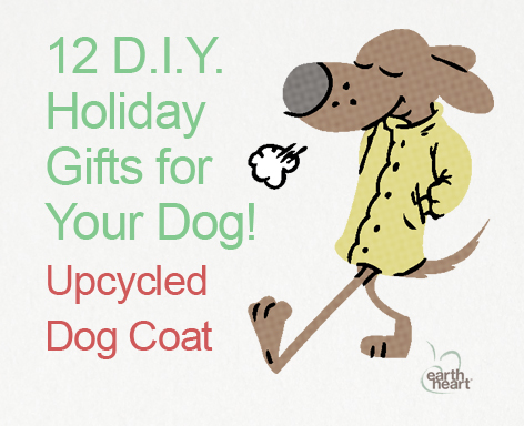 The Bark & Swagger DIY Holiday Gifts for Your Dog series. The upcycled dog coat. www.BarkandSwagger.com