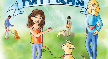 A review of the story book JJ Goes to Puppy Class, for 5-9 year olds about positive puppy training, on www.BarkandSwagger.com