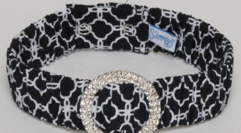 Lightweight fabric collar for dogs on www.BarkandSwagger.com