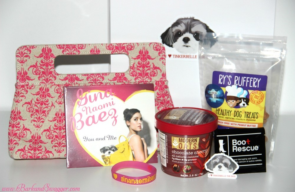 A birthday party favor bag giveaway from celebripup, Tinkerbelle the Dog